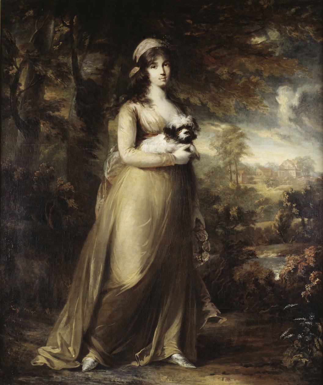 Porträtt av operasångerskan Teresa Vandoni, av Breda, Carl Frederik von (1759-1818). Olja på duk av Carl Frederick von Breda