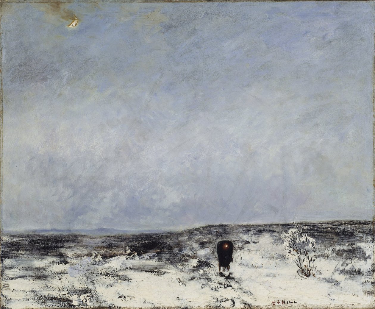 Hedlandskap med en vagn av Carl Fredrik Hill