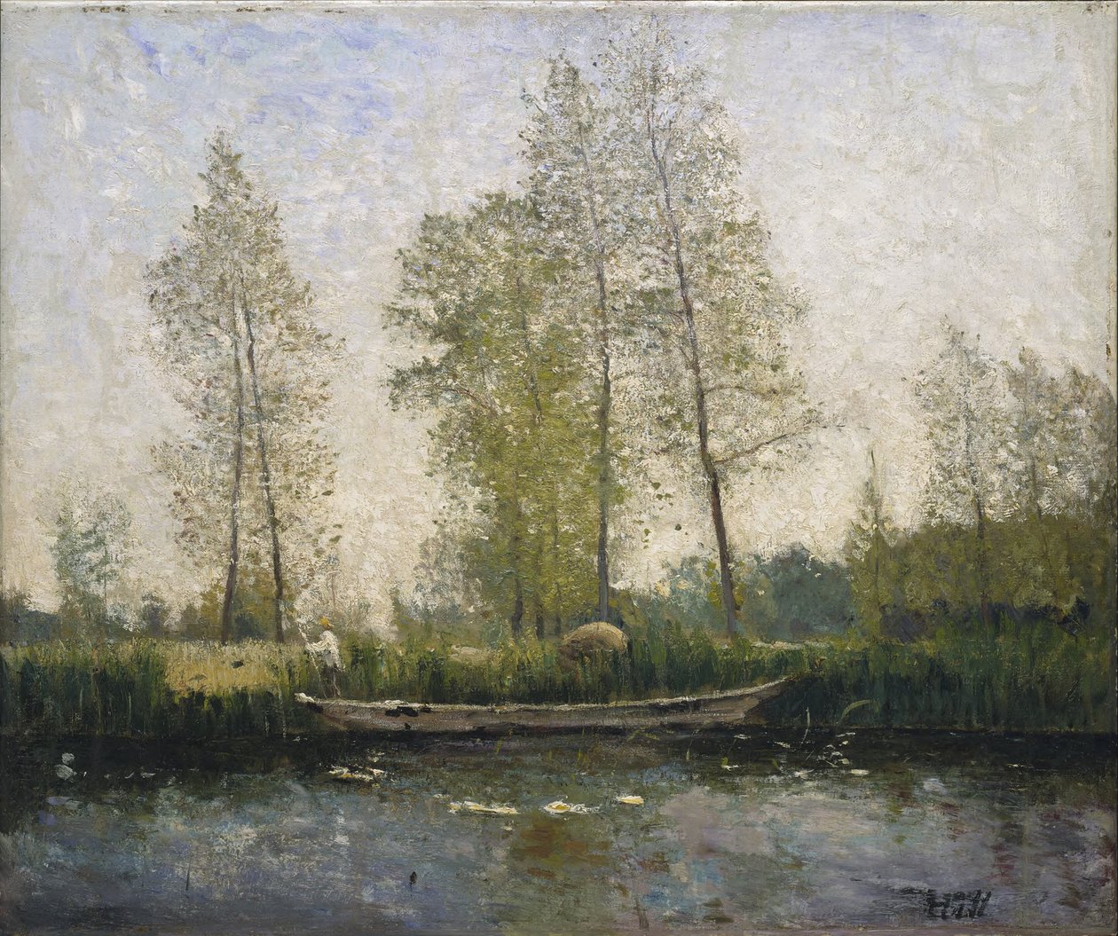 Seine. Motiv från Saint-Germain av Carl Fredrik Hill