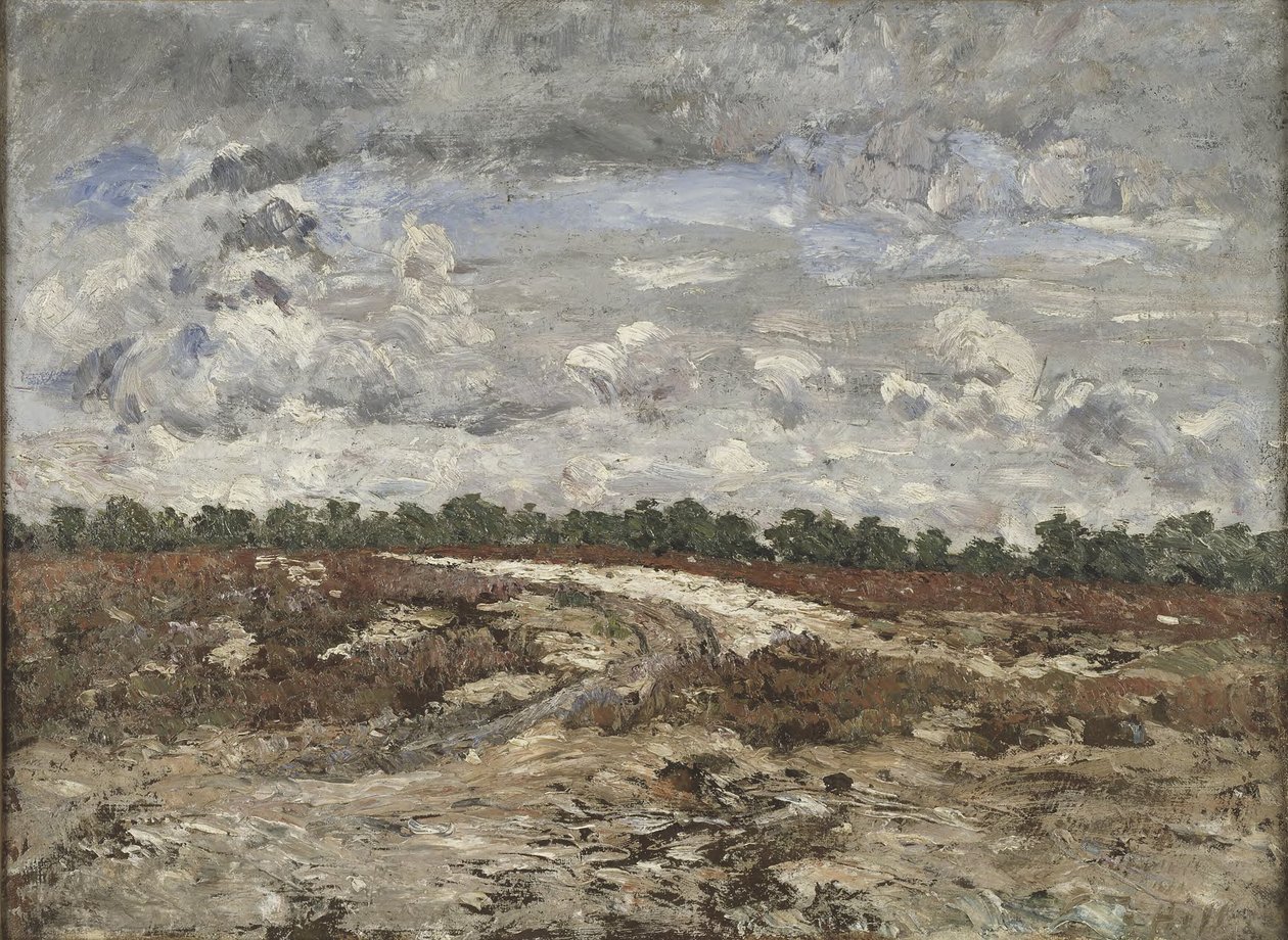 Vilt landskap i Fontainebleauskogen av Carl Fredrik Hill