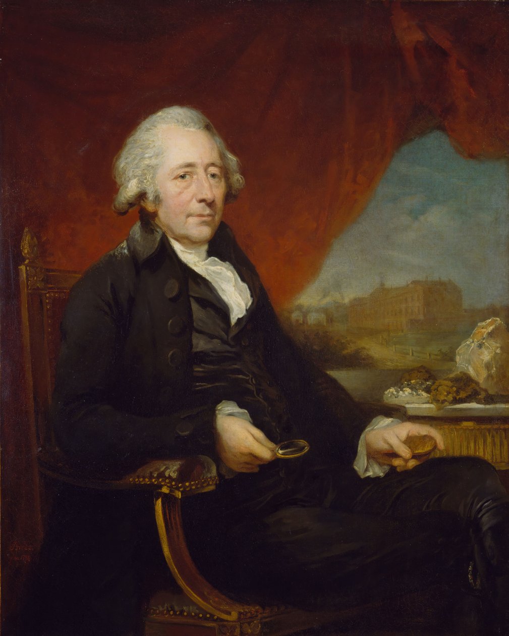 Porträtt av Matthew Boulton 1728-1809, 1772. av Carl Fredrik von Breda
