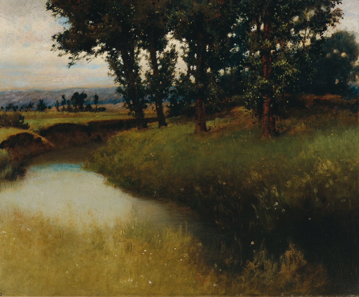 kvällslandskap av Carl Freiherr von Pidoll zu Quintenbach