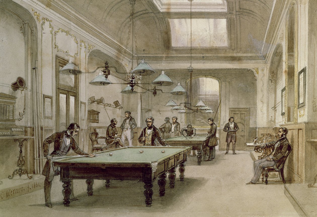 Ett biljardrum, 1861 av Carl Friedrich Heinrich Werner