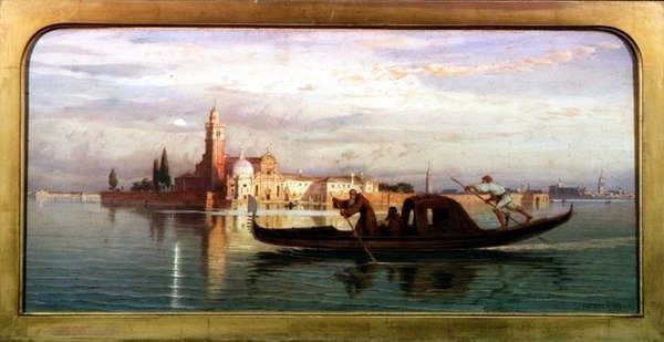 På den venetianska lagunen av Carl Friedrich Heinrich Werner