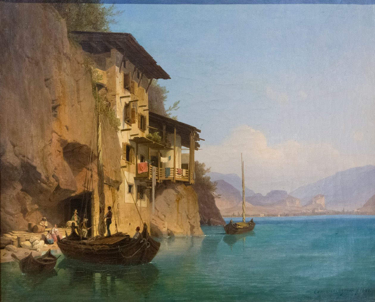 Ponale-krogen vid Gardasjön av Carl Friedrich Heinzmann