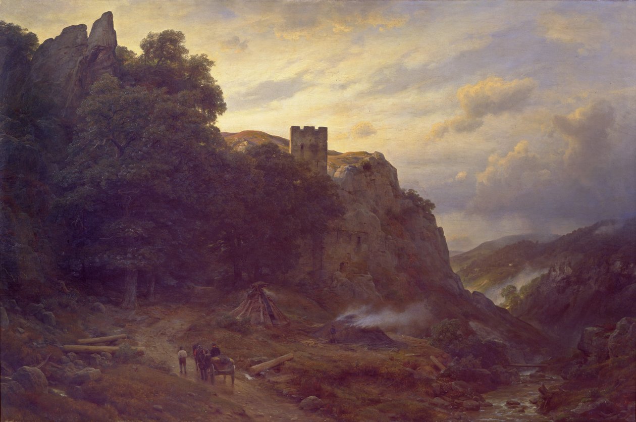 Borg i Eifel av Carl Friedrich Lessing