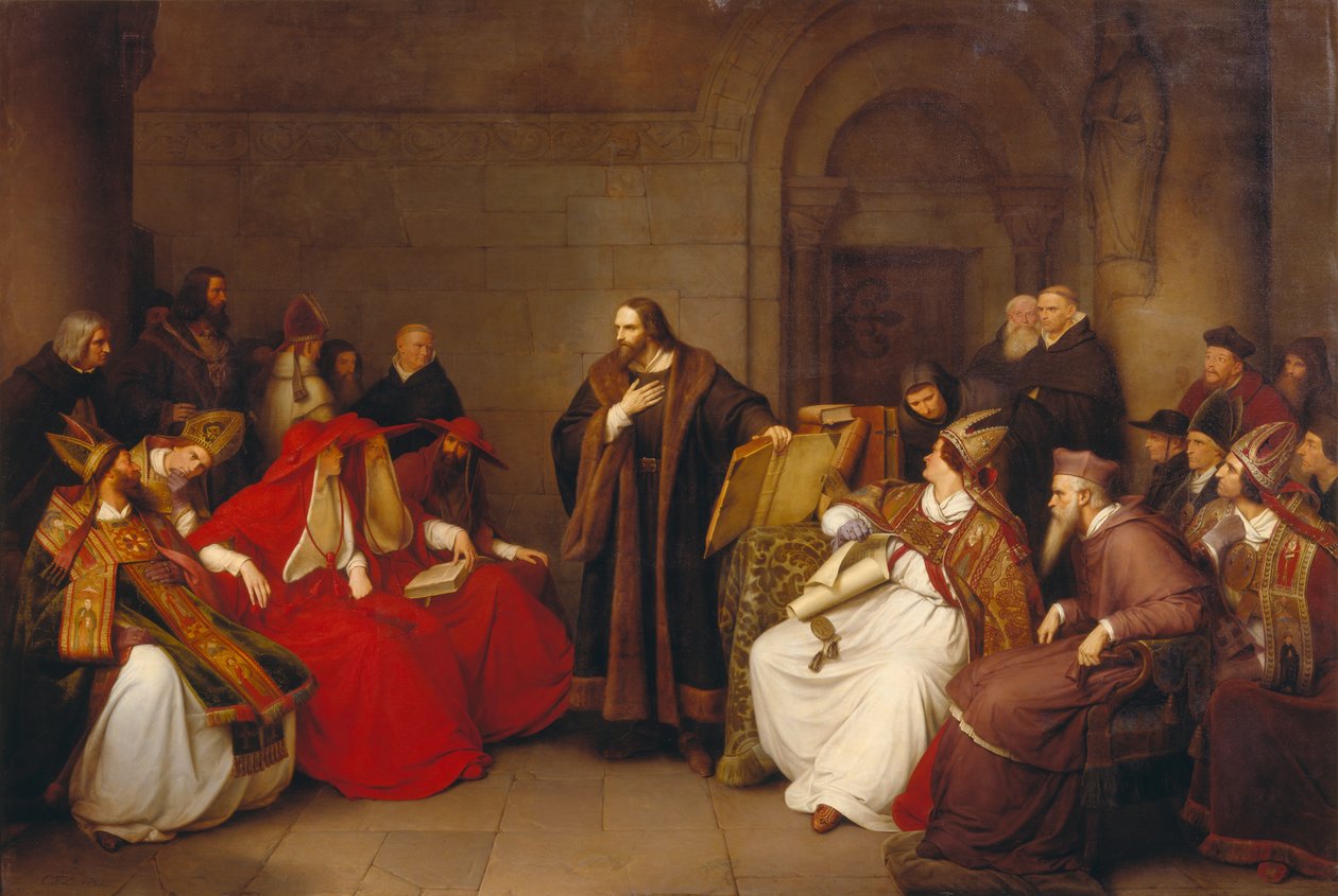 Jan Hus i Konstanz av Carl Friedrich Lessing