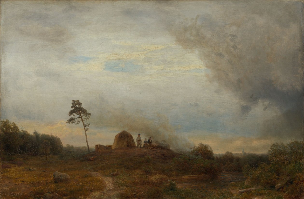 Polskt bivack på heden av Carl Friedrich Lessing