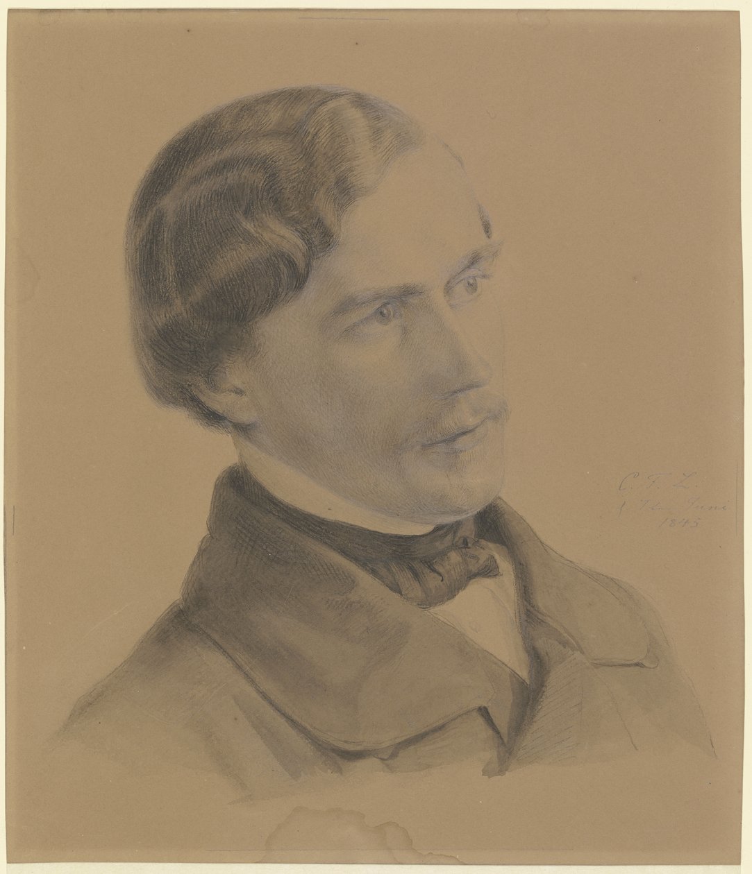 Konstnärens självporträtt av Carl Friedrich Lessing