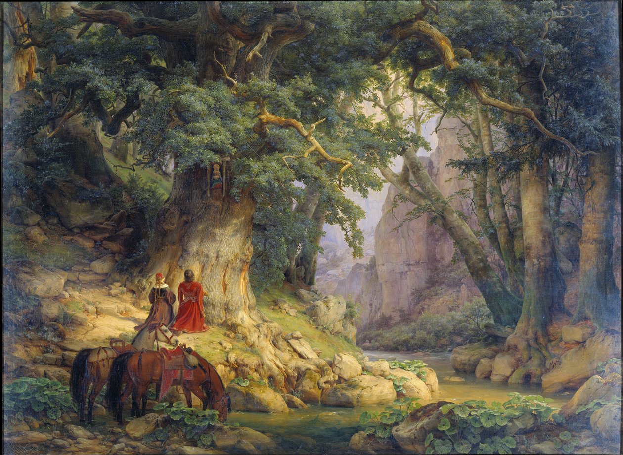 Den tusenåriga eken av Carl Friedrich Lessing