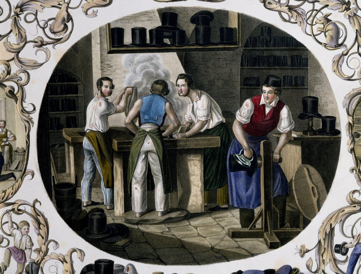 Hattars butik av Carl and Geiger Peter Johann Nepomuk Kunz