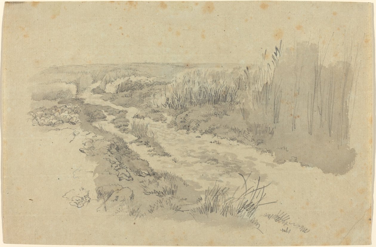 En stig genom fält nära Leipzig av Carl Gustav Carus