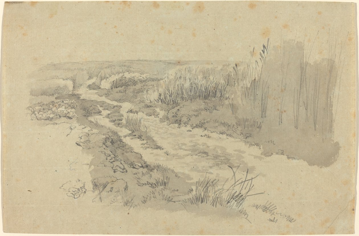 En stig genom fälten nära Leipzig av Carl Gustav Carus