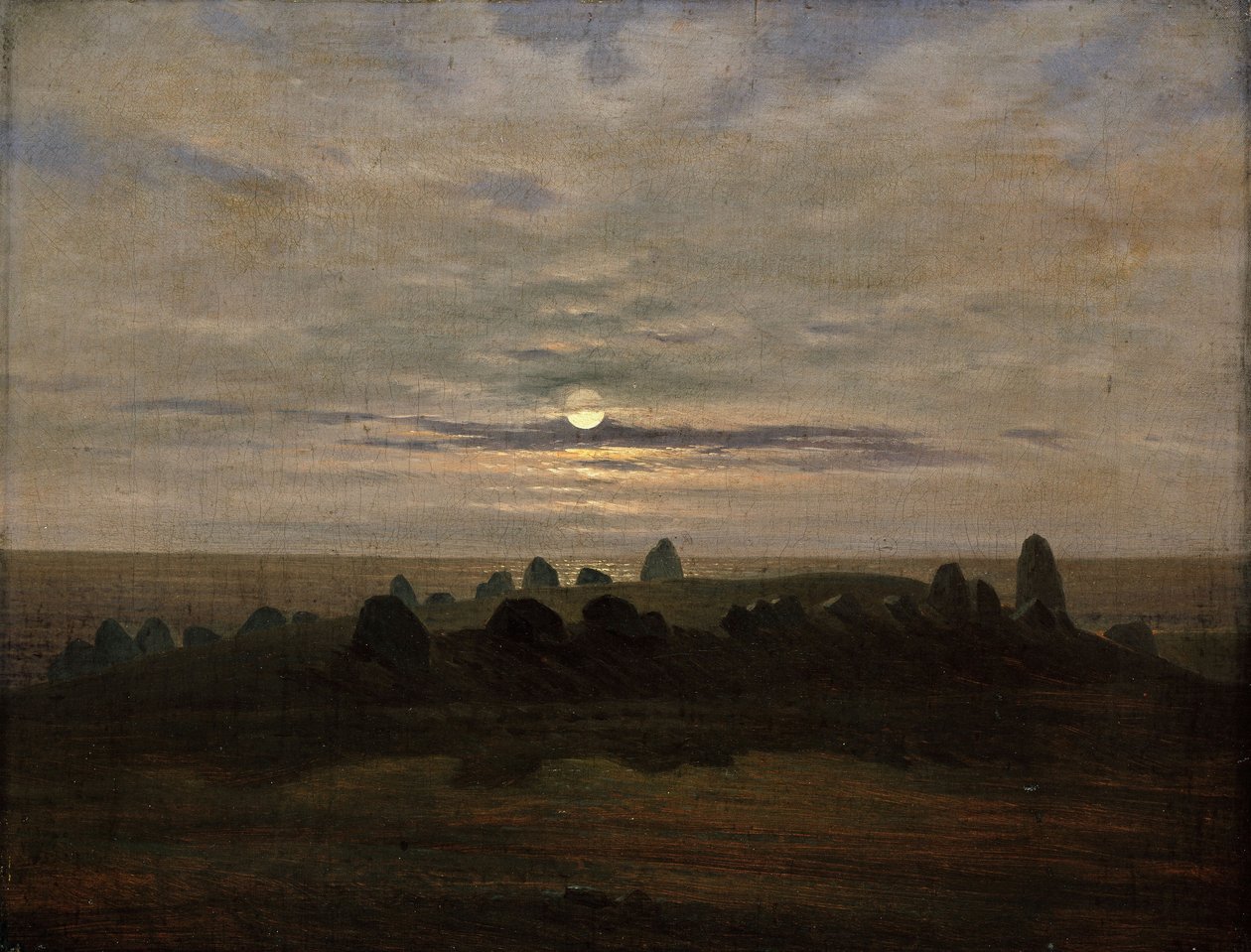 Stenåldersfäste vid Nobbin, ön Rügen av Carl Gustav Carus
