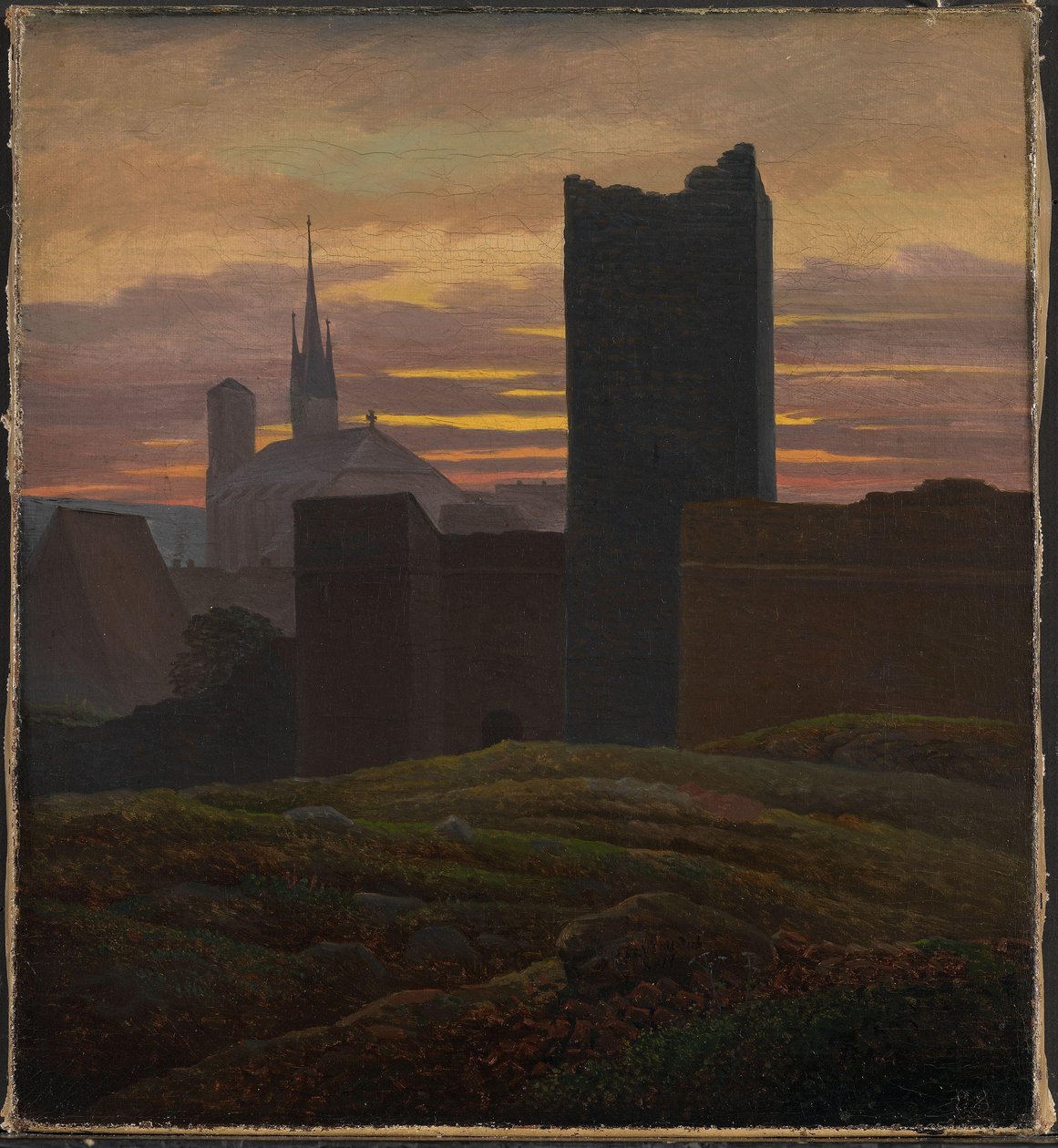 Det kejserliga slottet, Eger av Carl Gustav Carus