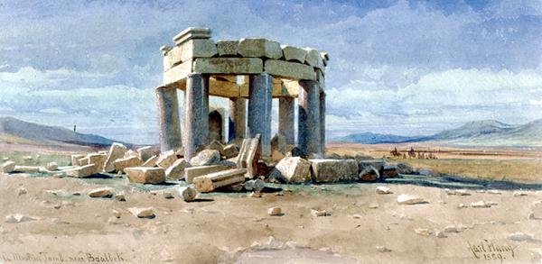 En muslimsk grav nära Baalbek av Carl Haag
