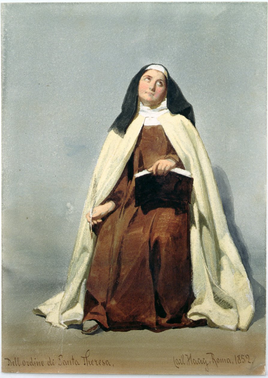 En nunna av Theresaorden, 1852 av Carl Haag