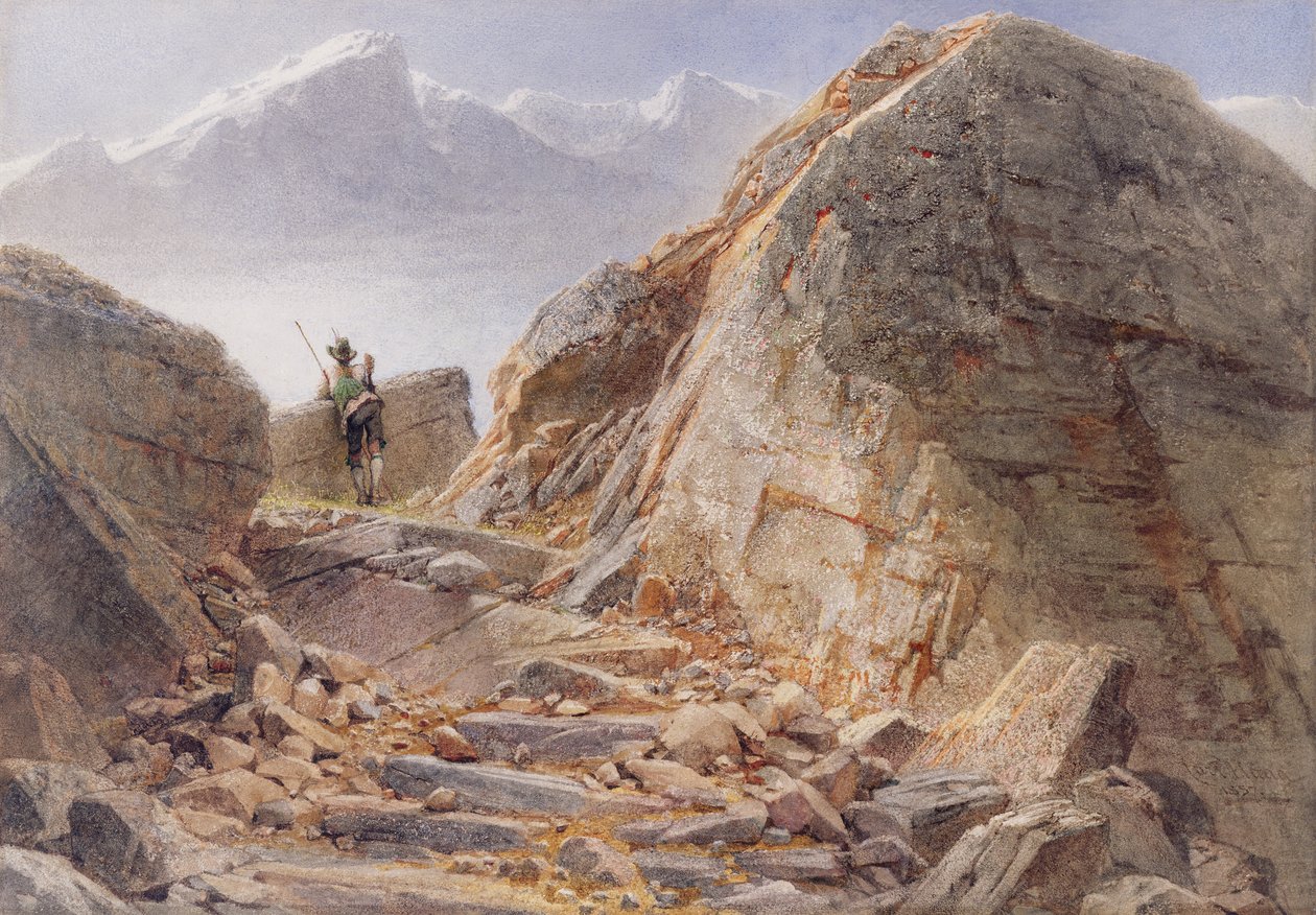 Vid foten av Watzmann, bayerska höglandet, 1857 av Carl Haag