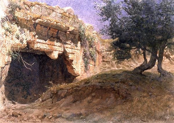 Ingången till kungarnas gravar, Jerusalem av Carl Haag