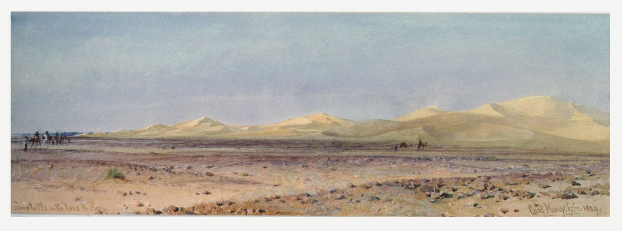 Sandbergen på vägen till Suez, 1859 av Carl Haag