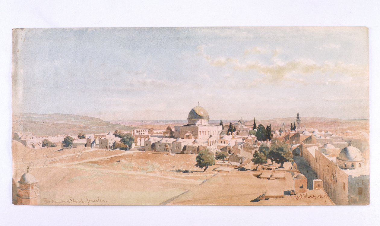 "Haraam es Shereef, Jerusalem", 1895 av Carl Haag