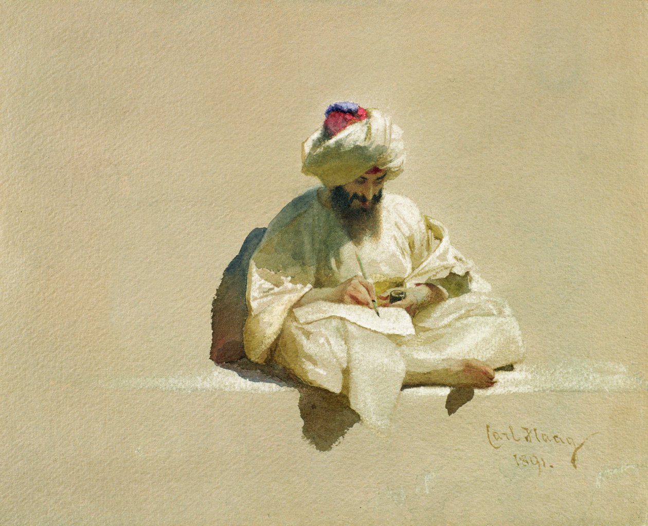 Brevskrivaren, 1891 av Carl Haag