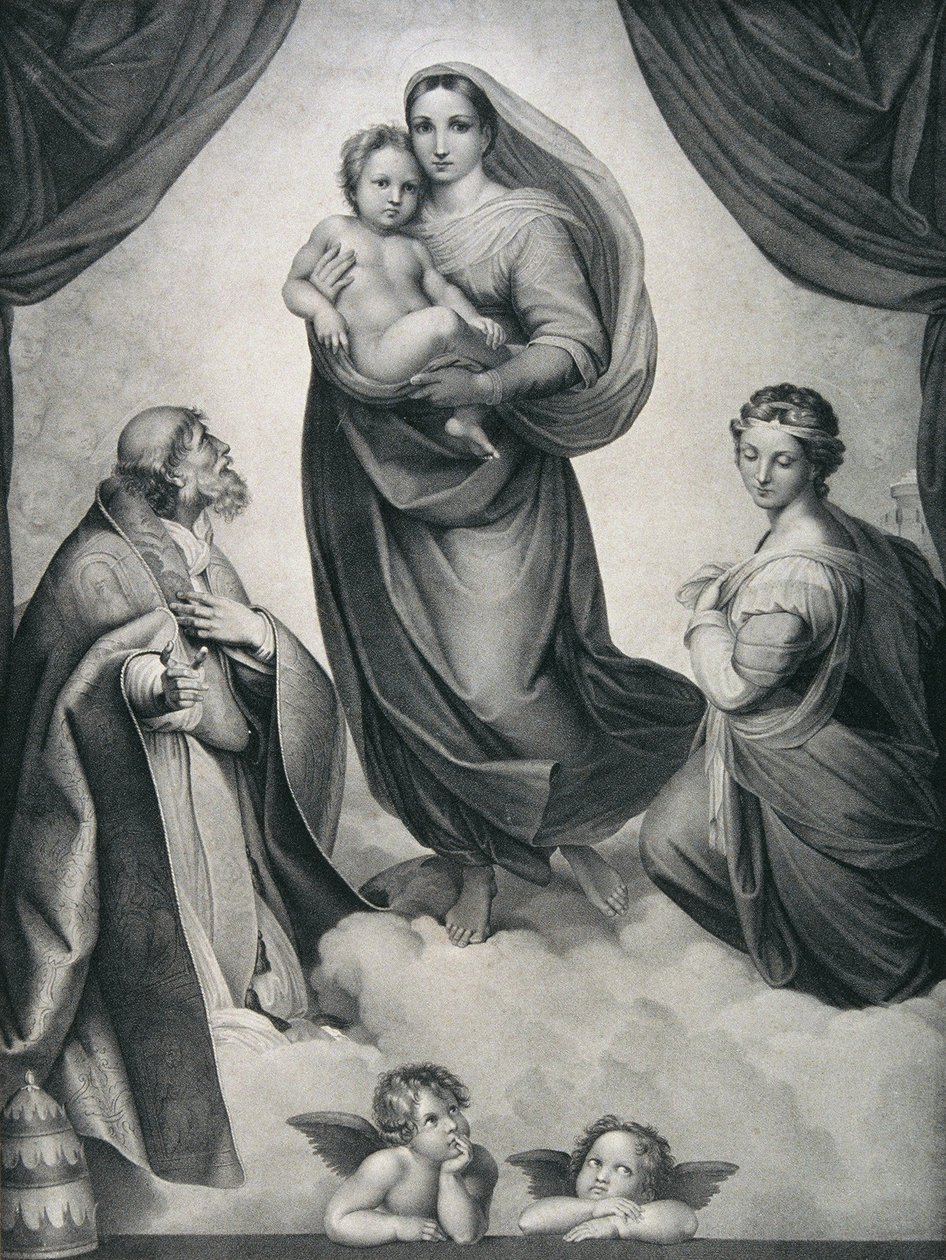 Den sixtinska madonnan av Carl Heindel