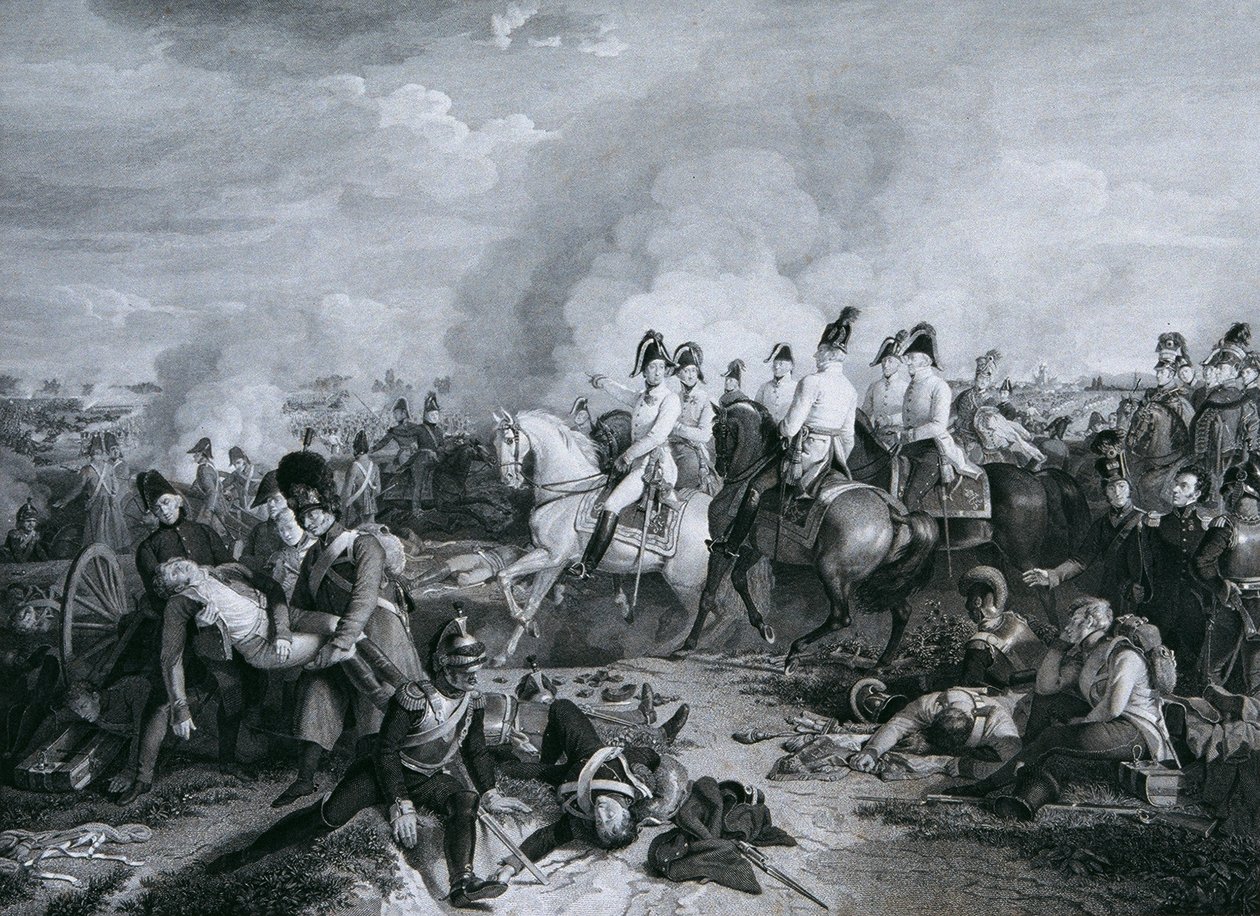 Ärkehertig Karl av Österrike i slaget vid Aspern av Carl Heinrich Rahl