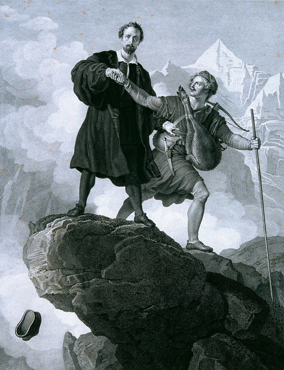 Manfred och gemssjägaren av Carl Heinrich Rahl