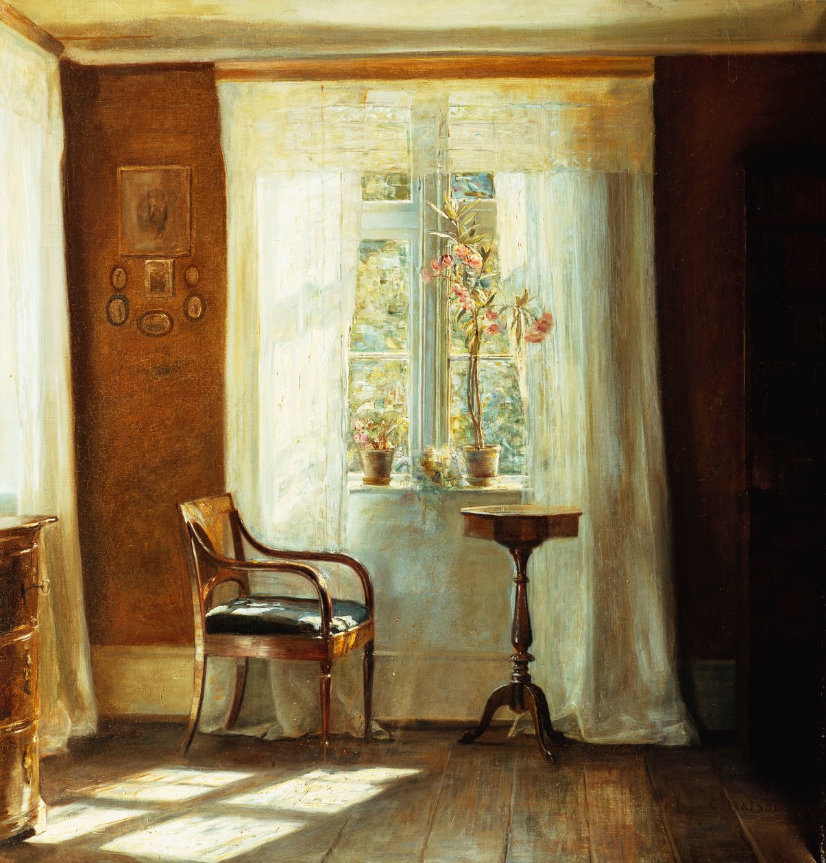 Konstnärens hem i Lyngby (olja på duk) av Carl Holsoe