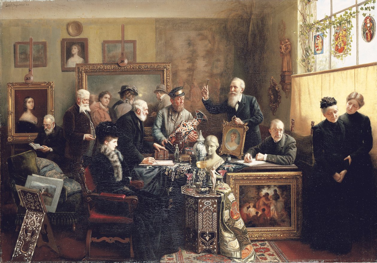 Dödsboauktionen, 1903 av Carl Johann Spielter