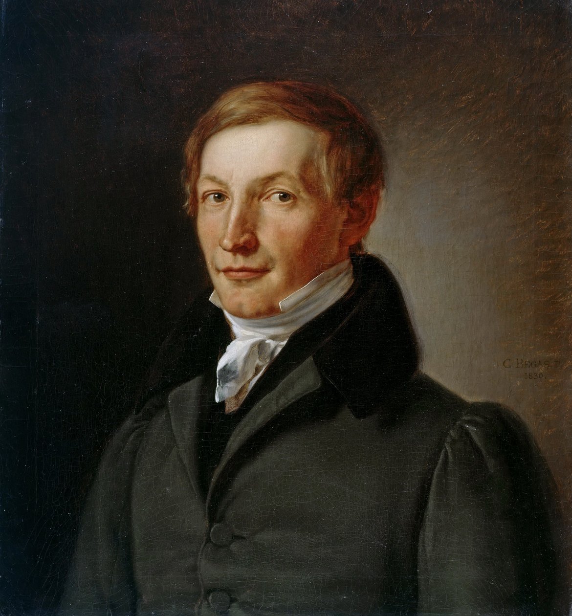 Porträtt av trädgårdschefen Peter Joseph Lenné av Carl Joseph Begas