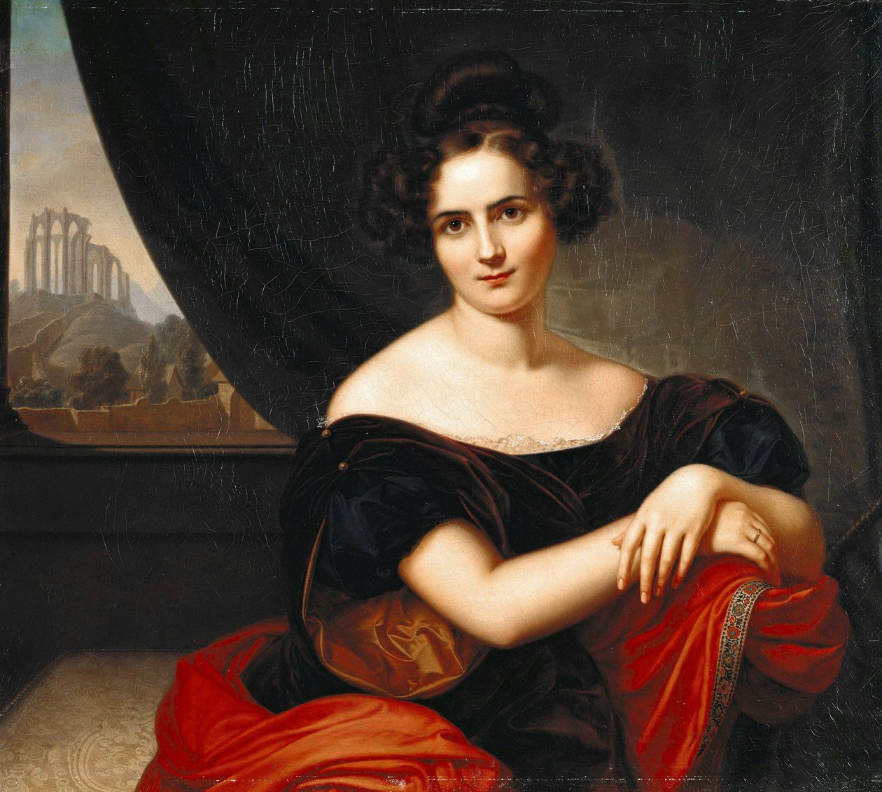 Tyska: Porträtt av fru Gedike Porträtt av fru Gedicke av Carl Joseph Begas