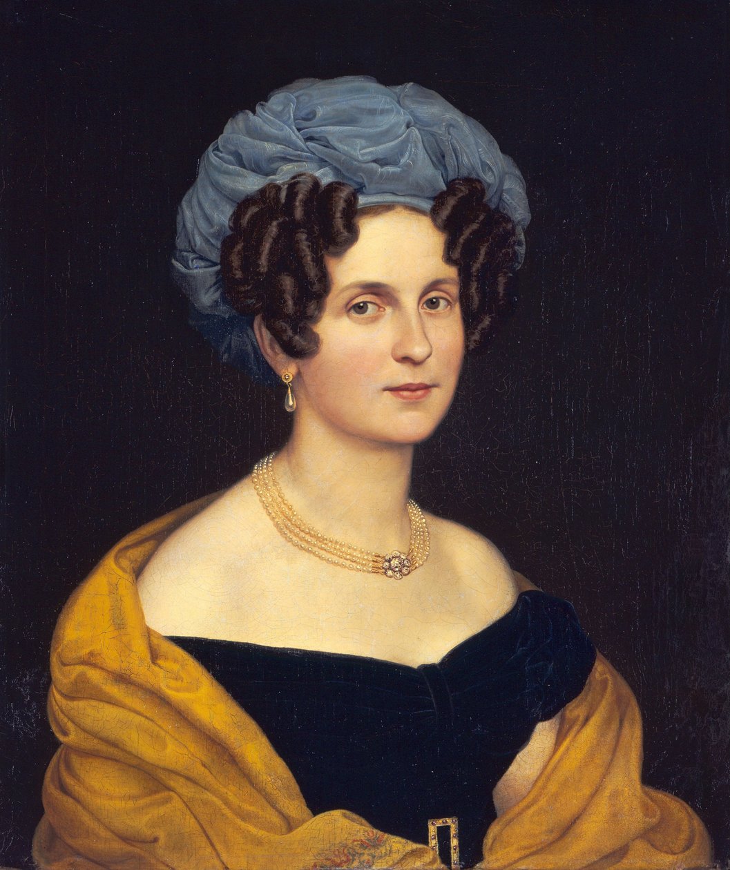 Tyska: Porträtt av kammarsångerskan Karoline Seidler-Wranitzky av Carl Joseph Begas