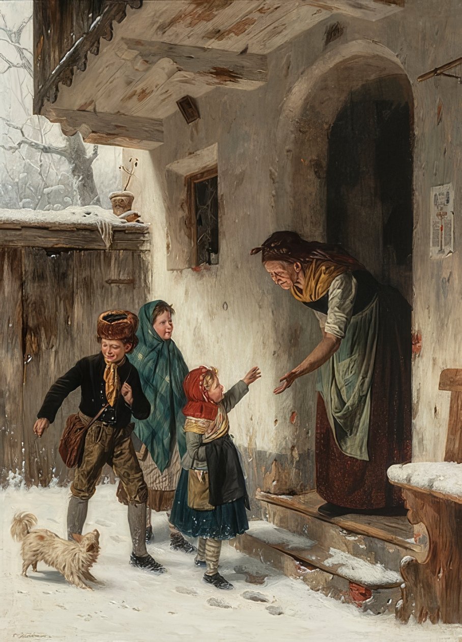 Vinterbesök hos farmor av Carl Kronberger