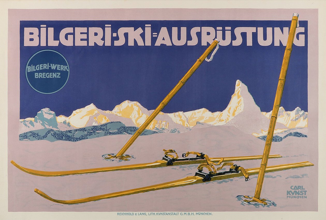Bilgeri Ski Equipment, c. 1910. av Carl Kunst