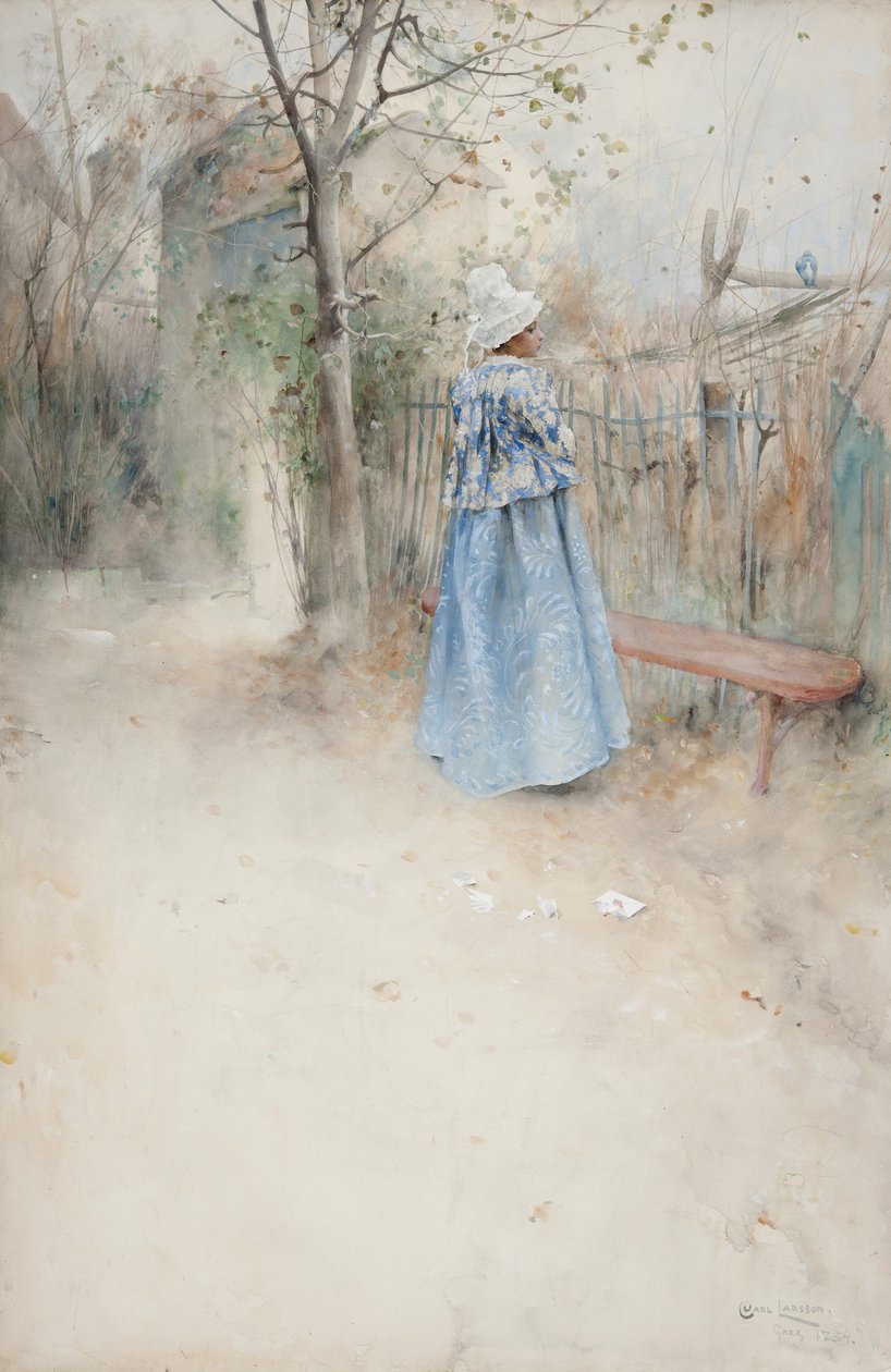 Hösten, 1884 (wc på papper) av Carl Larsson