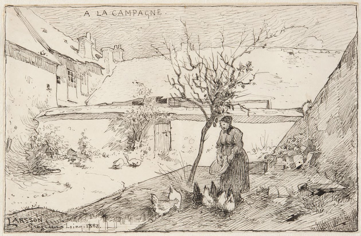 Fransk bondgård av Carl Larsson