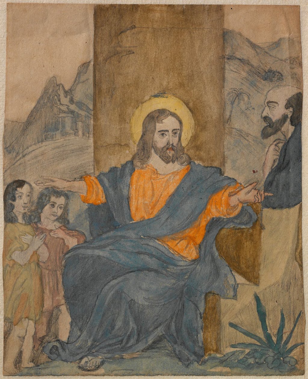 Jesus välsignar barnen av Carl Larsson