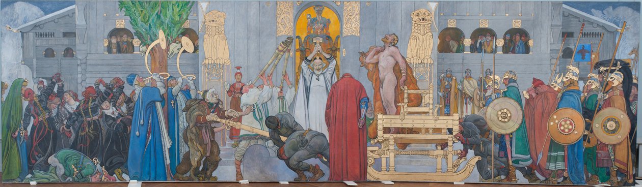 Midvinteroffer av Carl Larsson