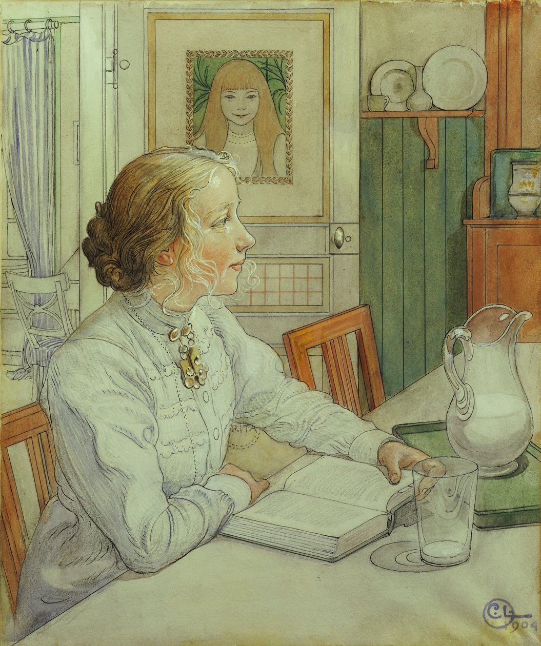 Min äldsta dotter, 1904 av Carl Larsson