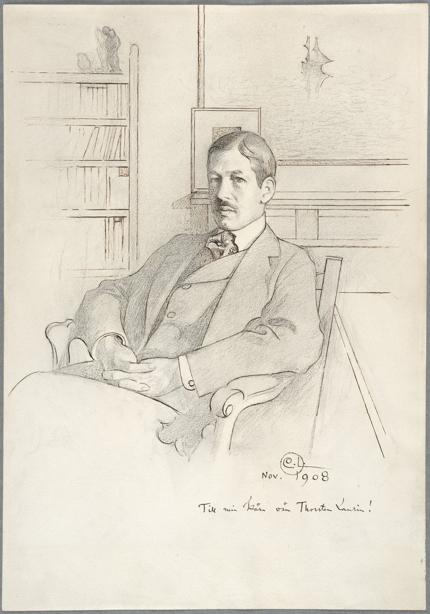Porträtt av Thorsten Laurin av Carl Larsson