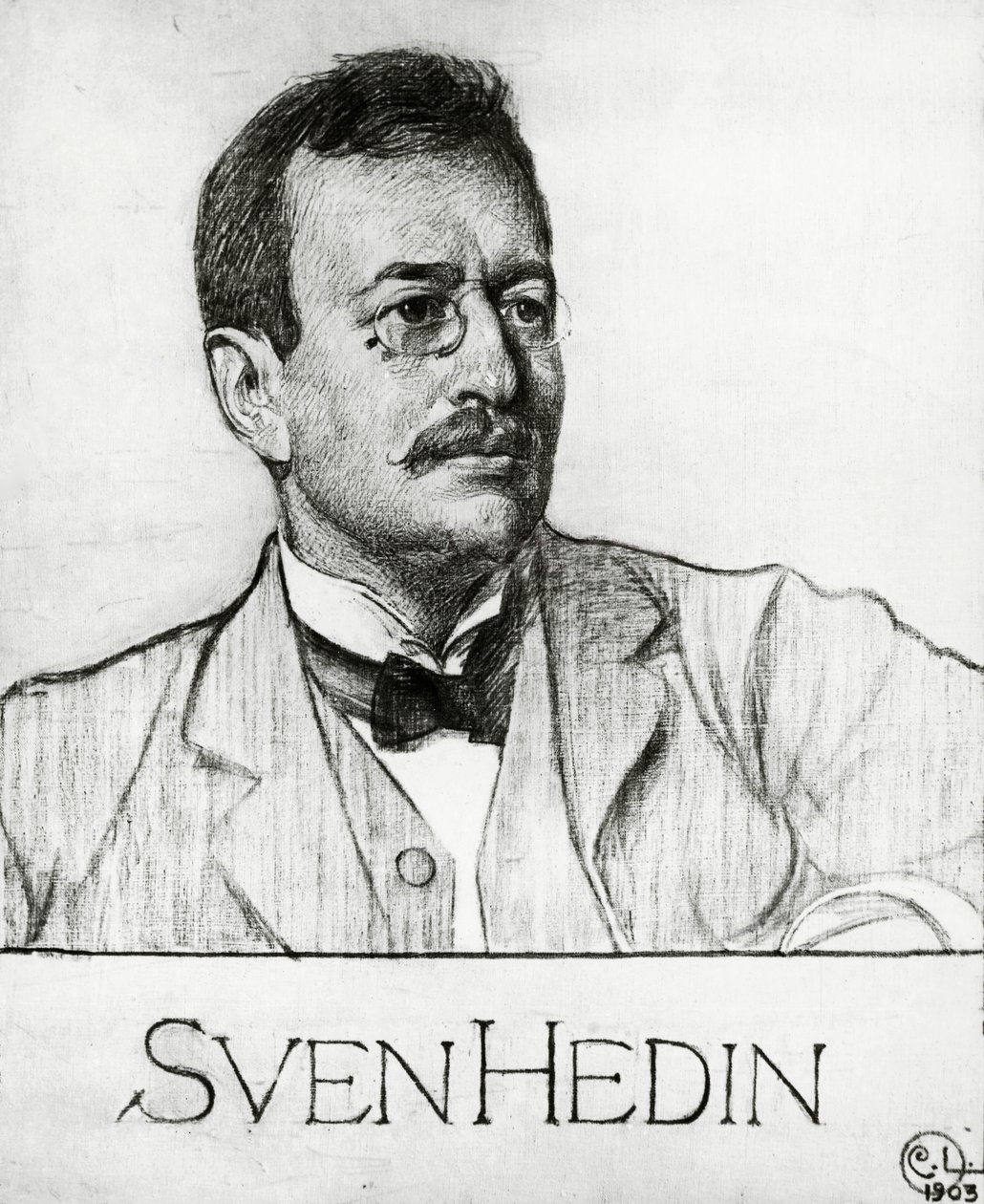 Portrait of Sven Anders Hedin (Stockholm av Carl Larsson