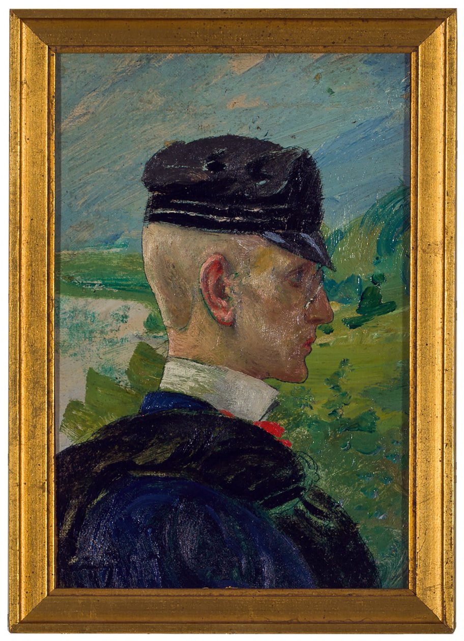 Porträtt av en pojke. Studie till ”Morgonböner” av Carl Larsson