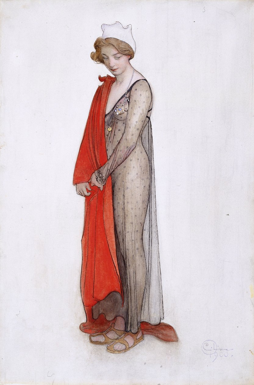 Röd och svart av Carl Larsson