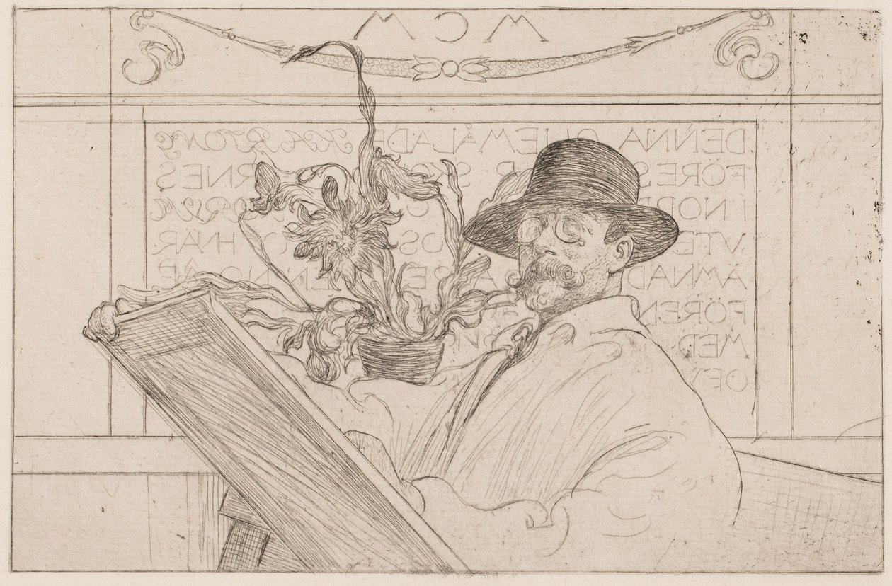 Självporträtt av Carl Larsson