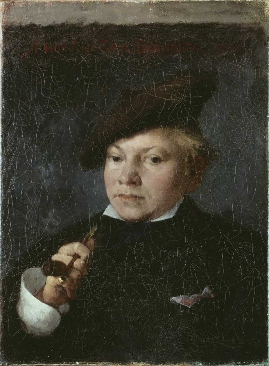 Konstnären Carl Skanberg, 1878 av Carl Larsson