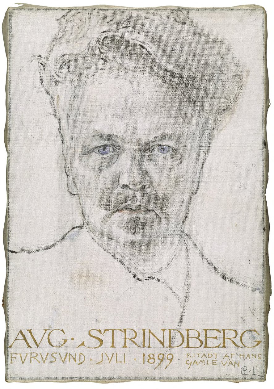 Författaren August Strindberg av Carl Larsson