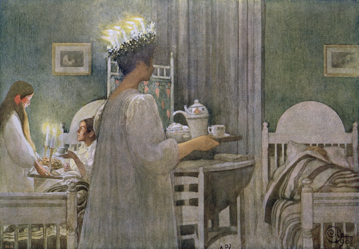 St. Lucy-festen den 13 december av Carl Larsson