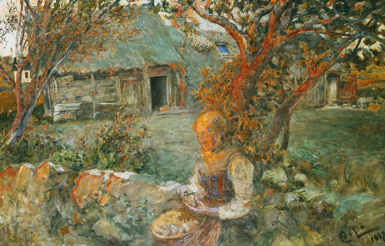 De sista strålarna; De sista strålarna, 1887-90 av Carl Larsson